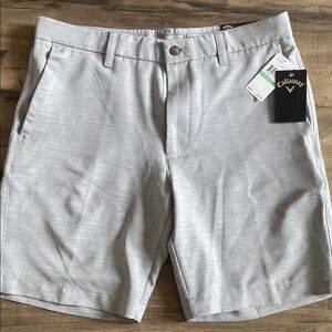 Callaway Gray Flat Front Shorts